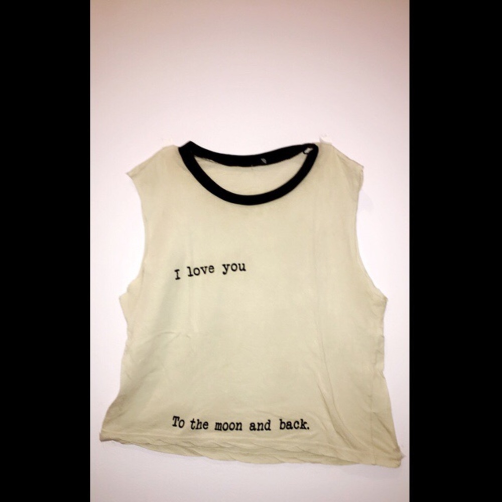 i love you to the moon and back tank